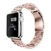 J&D [Luxury Series] 38mm Apple Watch Stainless Steel Replacement Strap with Metal Clasp Adapter for Apple Watch 38 mm Series 3 / 2 / 1