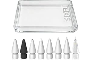 SIXFU 8 Styles Tips for Apple Pencil Pro Tip, Multiple Durable Nibs for Apple Pencil Tip Accessories for Apple Pen/USB-C/ 2nd