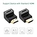 UGREEN HDMI 90 And 270 Degree Right Angle Adapter Gold Plated High Speed HDMI Male to Female Connector Adapter for Roku TV Stick (pack of 2)