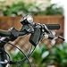 Bright Rechargeable LED Bike Light Headlight bike headlight Combination (Black)