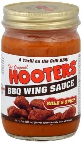 Hooters, Wing Sauce Bbq Bold & Spicy, 12 OZ (Pack of 6) by Hooters