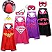 SPESS Costumes Dress Up Clothes 4pcs Girl Capes and Masks with Red Bag