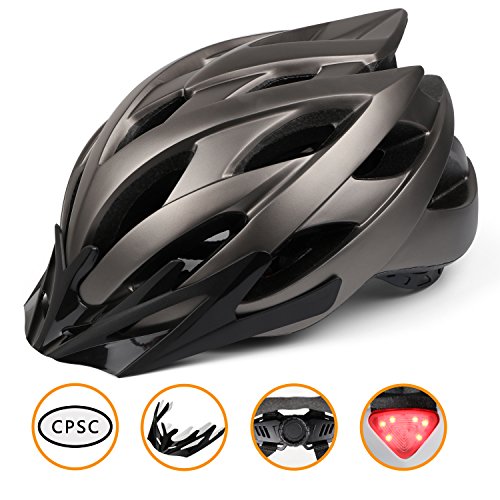 Amazon Shinmax Casco Bici Con Luce Di Led Casco Per Ciclo Shinmax