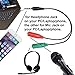 3.5mm Audio Jack to Headphone Microphone Splitter Converter Adaptor Cable (Specially Design for Mobile phones and Tablet Only)