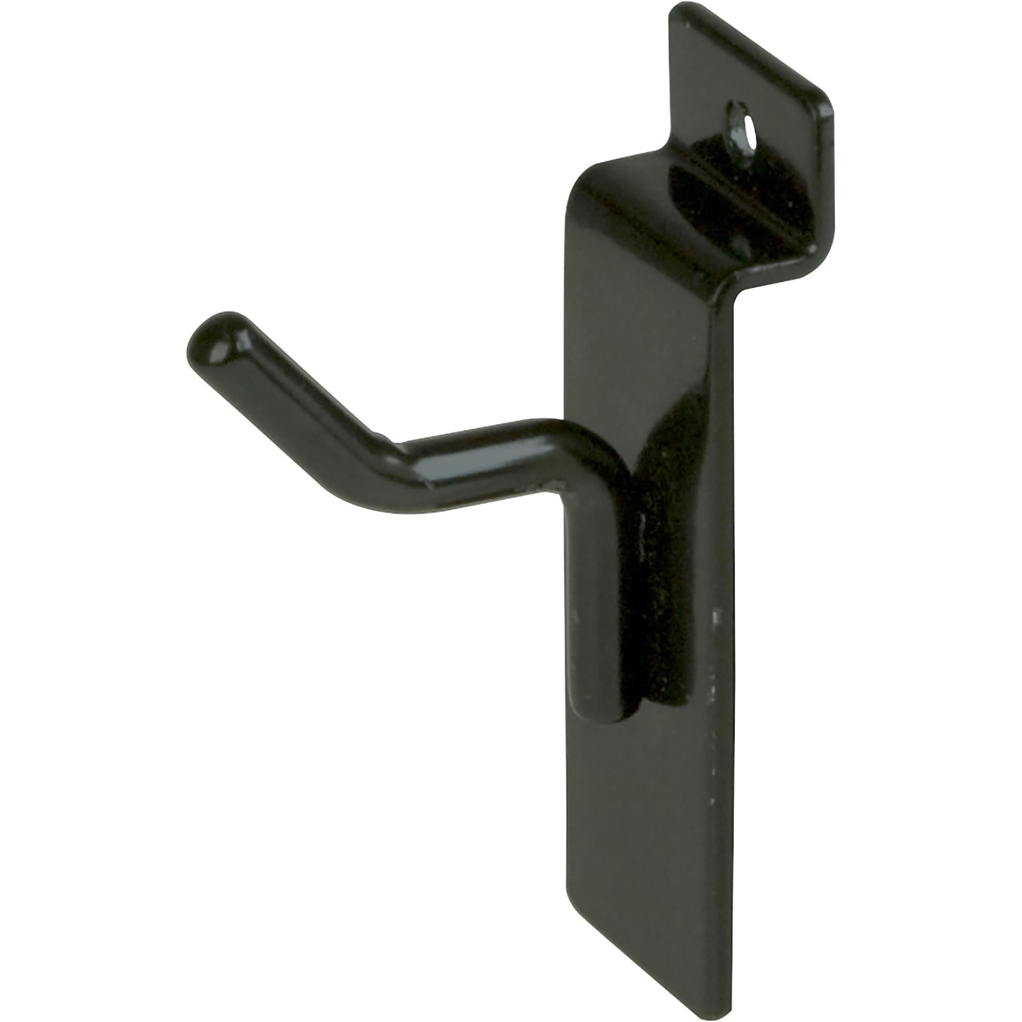Photo 1 of Econoco 1” Slatwall Deluxe Hooks, Slatwall hooks, Display Hooks For Panel, Black, (Pack of 96)