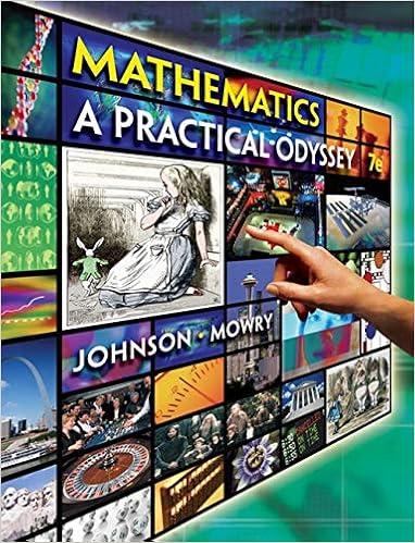 Mathematics A Practical Odyssey Johnson David B Mowry Thomas A 9780538495059 Books Mathematics A Practical Odyssey Johnson David B Mowry Thomas A 9780538495059 Books