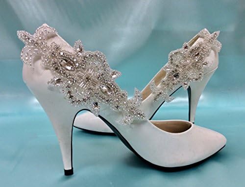 Crystal Wedding Shoe Clips, Rhinestone Bridal Shoe Clips, Formal Gown Accessory