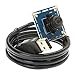 ELP VGA Wide Angle USB Camera Module with 170degree Fisheye Lens for Computer 480P Mini UVC USB2.0 Embedded Webcam Board CMOS OV7725 Lightburn PC Camera for Laptop, Raspberry Pi, Jetson Nano