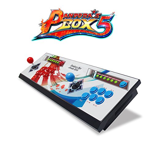 Wisamic Real Pandora's Box 5 Arcade Video Game Console with Customized Buttons, 1280x720 Full HD, Upgraded CPU, etc Support PS3 PC TV 2 Players, No Games Included (6 Buttons) - Thumbnail 4