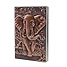 Leather Journal Writing Notebook - Antique Handmade Leather Daily Notepad Sketchbook, Elephant Gift for Men & Women, Travel Diary & Notebooks to Write in (Red, A5)