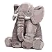 MorisMos Elephant Stuffed Animal Toy Plush Gifts Toy for Kids Gift 24 inch (60x45x25cm) (Gray)