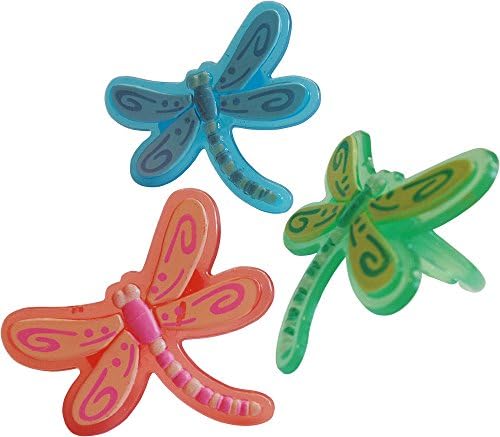 Dragonfly Rings Cup Cake Toppers (Pack Of 16)