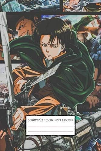 Composition Notebook: Levi Ackerman Mikasa Naruto Kakashi Itashi Obito Anime Manga Soft Glossy Cover College Ruled Lined Pages Book for Boys 6 x 9 Inches 100 Pages