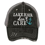 Lake Hair Don't Care Women's Trucker Hat Cap by Katydid