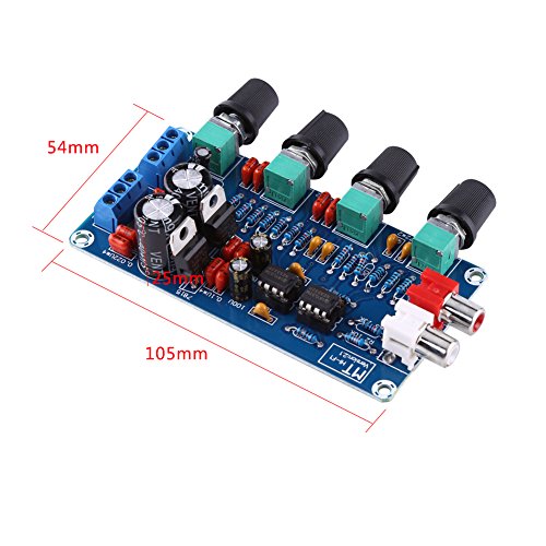 NE5532 HiFi Preamplifier Control Board Module, Asixx HiFi OP-AMP Amplifier NE5532 Preamplifier Volume Tone Control Assembled Board