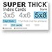 100 SUPER THICK index cards/ 5