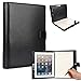 Cooper FOLDERTAB Padfolio Case Compatible with iPad 4, iPad 3, iPad 2 | Business Executive Organizer with Notepad | Vegan Leather, Left & Right Handed Binder, Notebook Refill, Pockets | Apple (Black)