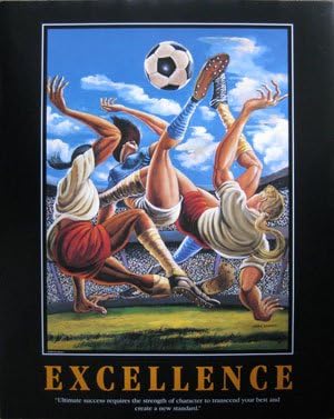 Amazon Com Ernie Barnes Excellence Women S Soccer Motivational