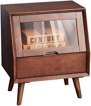 Amazon Com Zyk Rustic Nightstand Locker Multifunctional Storage Cabinet Wooden Small Side Table With 1 Drawer For Small Spaces End Table For Bedroom Solid Wood Legs Color A Furniture Decor