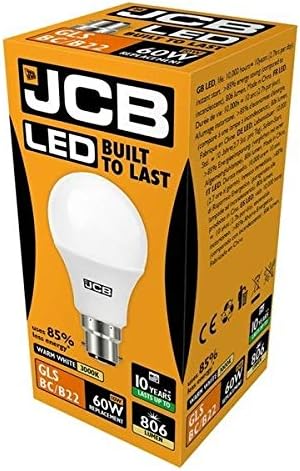 LED A60 806lm Opal 10w (B22 2700k), White