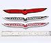 Yoaoo-oem® 2pcs OEM Trailhawk Emblem Trail Nameplate Badge for Jeep Cherokee Red Wing (2Pcs Red&Sliver)