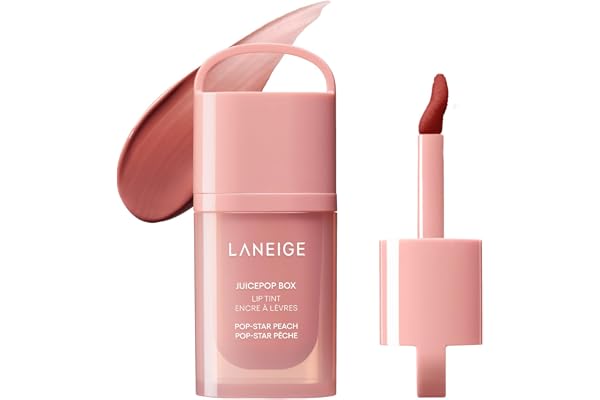 LANEIGE JuicePop Box Lip Tint | Long-Lasting Hydrating Lightweight Tint | Buildable Juicy Color & Nourishing Shine | K-Beauty