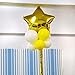 NUOLUX 10pcs 18 inch Foil Balloon Party Five-Point Star Mylar Balloons for Valentin's Day Wedding Birthday Party Decoration (Gold)
