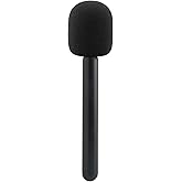 Mic Handle, Microphone Holder for DJI/DJI Mini, Rode Wireless GO, Hollyland Lark/Lavalier, Handheld Adaptor for Wireless Interview Mic, for Vlogging, Interview, Podcast, Reports (1 pack)