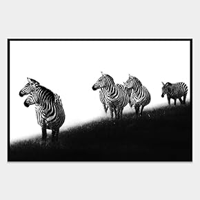 SIGNWIN Framed Canvas Wall Art Wild Animals Canvas...