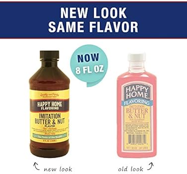 Amazon Com Happy Home Imitation Butter Nut Flavoring Non Alcoholic Certified Kosher 8 Oz Imitation Flavoring Extracts Grocery Gourmet Food