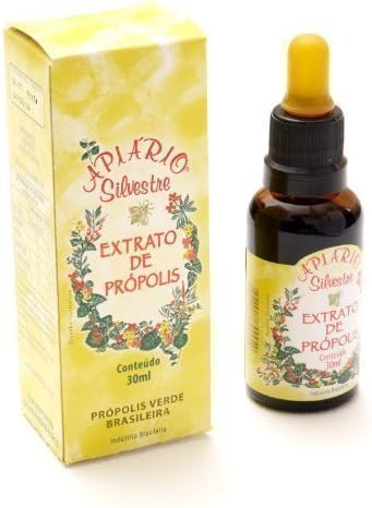 1 Full Box Case 25 Units Of Bottle Of Apiario Silvestre Brazilian Green Propolis Traditional Alcoholic Extract 30 ml By JLBrazil by Apiario Silvestre