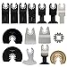 ESUMIC 15Pcs Oscillating Saw Blade Grinding Rasp Kit for RockWell Sonicrafter Work Oscillating Multitool Accesory