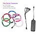 ZITRADES EL Wire Kit 5 by 1M, Portable Neon Lights for Parties, Electric Forest, Halloween, Blacklight Run, DIY Decoration, Christmas (White)