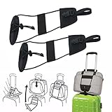 SMYTShop Bag Bungee,Travel Luggage Suitcase Adjustable Belt Add A Bag Strap Carry On Bungee Travel（2 Packs）
