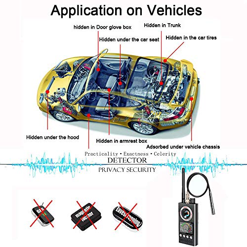 Anti Spy RF Detector Hidden Camera Detector Bug GPS Wireless Signal Alarm Scanner Detection Device [Military-Professional Version] - Thumbnail 5