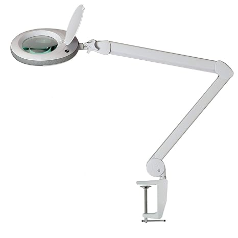 Lente Dingrandimento Da Tavolo Con Lampada A Led Lumeno 7213 Verde