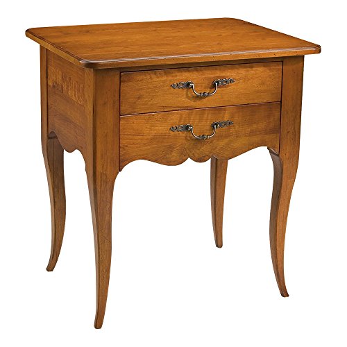 Ethan Allen Patrice Two Drawer Night Table, English Toffee
