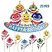 Bolove Shark Birthday Cake Topper, Shark Theme Party Kids Birthday Party Supplies Decorations