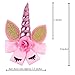 5Pcs 8'' Unicorn Hair Bows Large Hair Bow Clip Unicorn Hair Clips Hair Accessories for Girls Kids Children Cosplay Costume Christmas Party