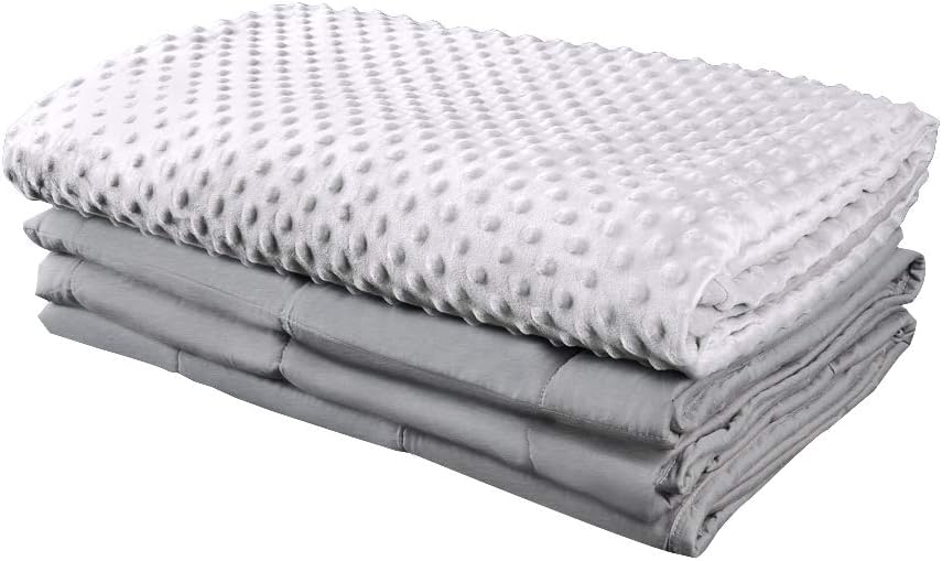 Amazon.com: COMHO Premium Adult Weighted Blanket & Removable Cover 60