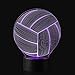 3D Illusion Volleyball Night Light Lamp with 7 Color change, touch base, power by AA batteries
