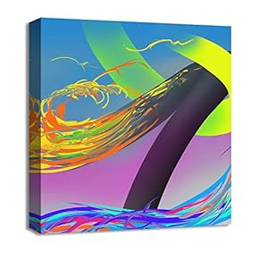 Canvas Wall Art Abstract Painting Artwork for Home Prints Framed - 12x12 inches