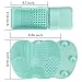 ESARORA Makeup Brush Cleaning Mat & Makeup Brush Cleaning Plate (Green)