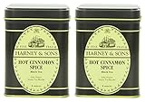 Harney & Sons Hot Cinnamon Spice Loose Leaf Tea, 4 Ounce Tin - Pack of 2