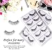 Teenitor 10 Pair Crisscross False Eyelashes Lashes, Nature Looking Fake Eyelashes Set For Women Girls, Comes With Free Fake Eyelash Applicator