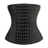 KSKshape Waist Trainer Corset For Weight loss [6 Hook & Eyes] Tummy Control Body Shaper Breathable Waist Cincher Shapewear