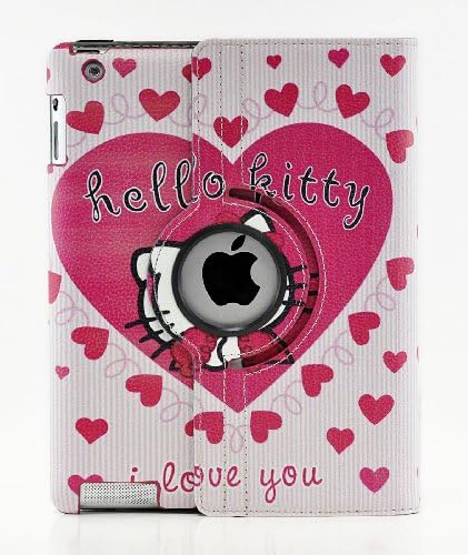 iPad Pro 12.9, LiViTech(TM) Hello Kitty Design 360 Degree Rotating PU Leather Hard Case for Apple iPad Pro 12.9 (Color 1)