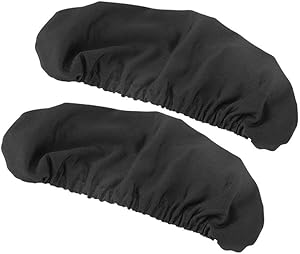 Fdit 1 Pair Removable Chair Armrest Covers Elastic Protector Office Armchair Cover (Black)