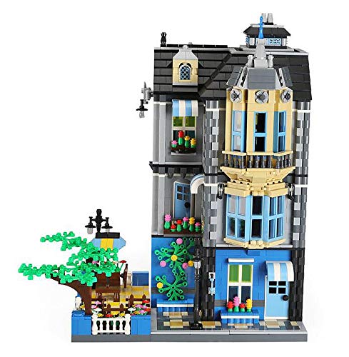 Cafe mit Biergarten Bausteine Haus, Modular Building, 2313 Klemmbausteine – Bild 4