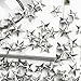 RHX 100 X Silver Metal 15mm Leathercraft DIY Star Shape Studs Spots Spikes Rock Punk